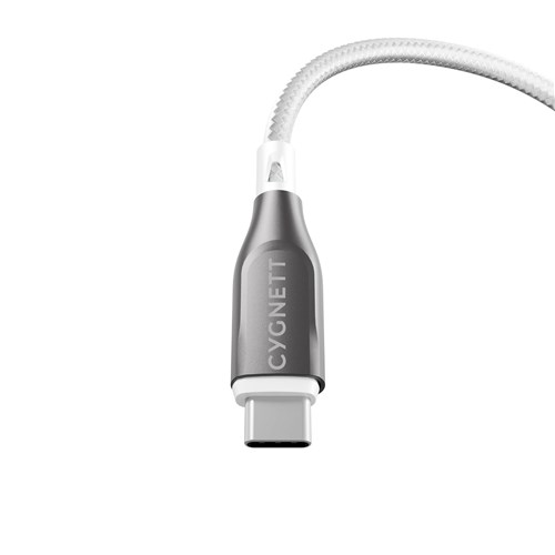 Cygnett Armoured USB-C to USB-C Cable 1M (White)