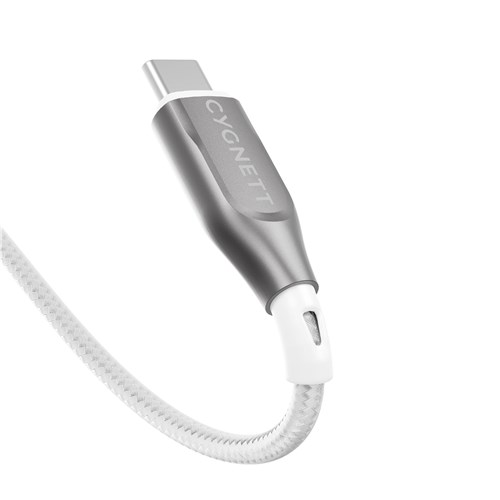 Cygnett Armoured USB-C to USB-C Cable 1M (White)