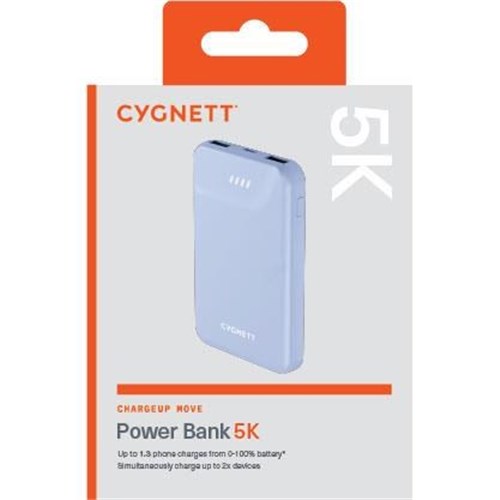 Cygnett ChargeUp Move Gen2 5K Power Bank (Blue)