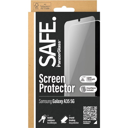 SAFE by Panzer Ultra Wide Fit Screen Protector for Galaxy A35