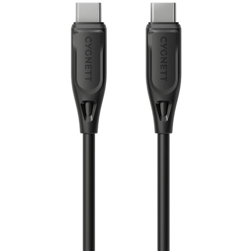 Cygnett Charge & Connect USB-C to USB-C 2.0 Cable V2 1.2m (Black)