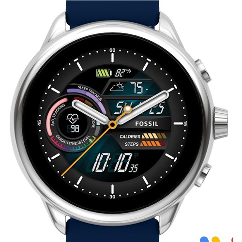 Fossil Gen 6 Wellness Edition Smartwatch FTW4070 (Navy Silicone)