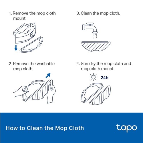 TP-Link Tapo Robot Vacuum Washable Mop Cloth