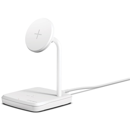 Cygnett ChargeBase 2-in-1 Magnetic Wireless Charger (White)