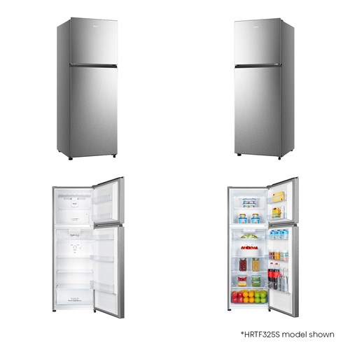 Hisense HRTF325S 326L Top Mount Fridge (Silver)