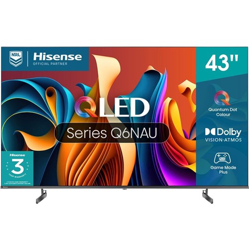 Hisense 43' Q6NAU 4K QLED Smart TV [2024]