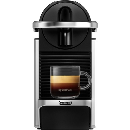 De'Longhi Pixie Nespresso Capsule Coffee Machine (Silver & Aeroccino3)