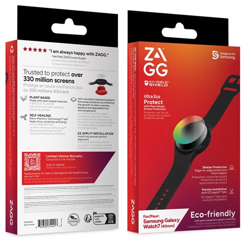 ZAGG Screen Protector 40mm for  Samsung Watch7