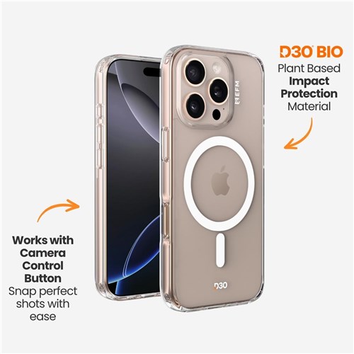 EFM Manhattan Case with D3O Bio for iPhone 16 Pro Max (Clear)