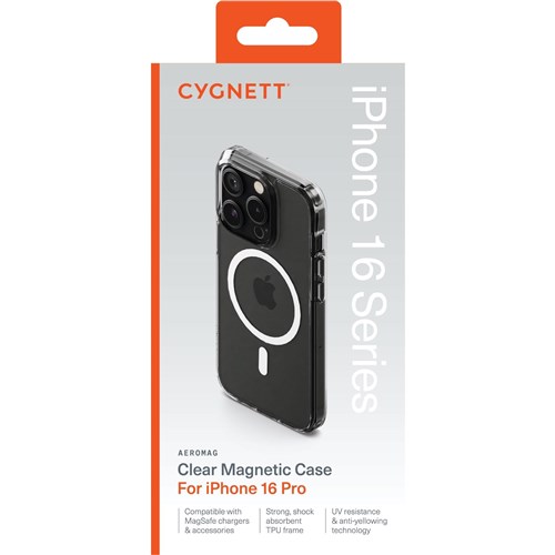 Cygnett AeroMag Case for iPhone 16 Pro (Clear)