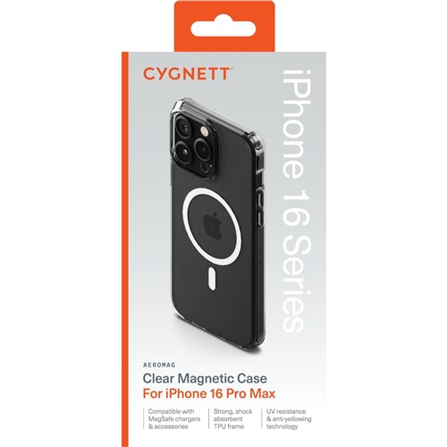 Cygnett AeroMag Case for iPhone 16 Pro Max (Clear)