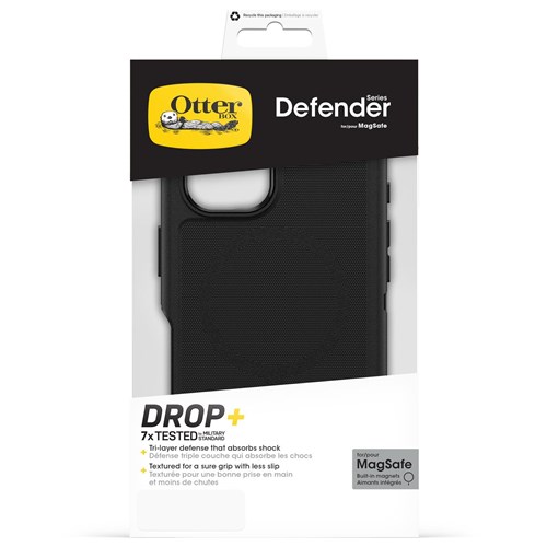 Otterbox Defender MagSafe Case for iPhone 16 (Black)