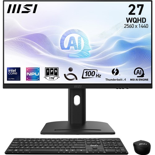 MSI Modern AM273QP AI 1UM-013AU 27' WQHD All-in-One PC (Intel Core Ultra 7)[3TB]