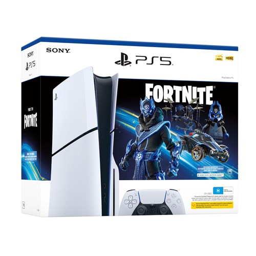 PS5 PlayStation 5 Slim Console Fortnite Cobalt Star Bundle