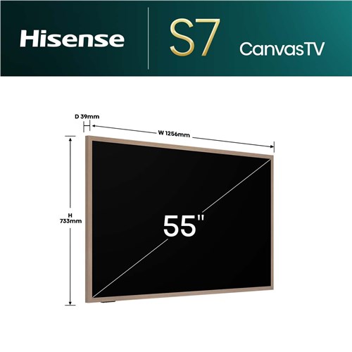 Hisense 55' S7NAU Canvas 4K QLED Smart TV [2024]