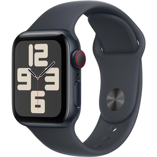 Apple Watch SE  40mm Midnight Aluminium Case GPS + Cellular Sport Band (M/L) [2024]