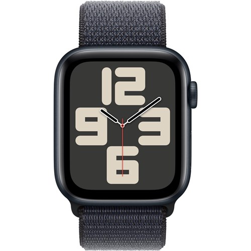 Apple Watch SE 44mm Midnight Aluminium Case  GPS + Cellular Sport Loop (Ink) [2024]