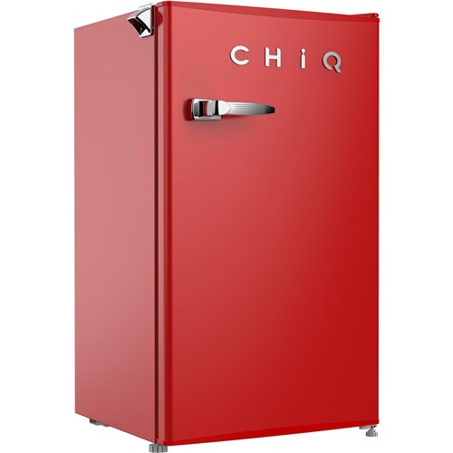 CHiQ CRSR089DR1 90L Retro Style Bar Fridge (Red)