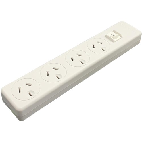 Jackson 3 Metre Lead Surge Protected Board w/ 4 x Power Socket Outlets