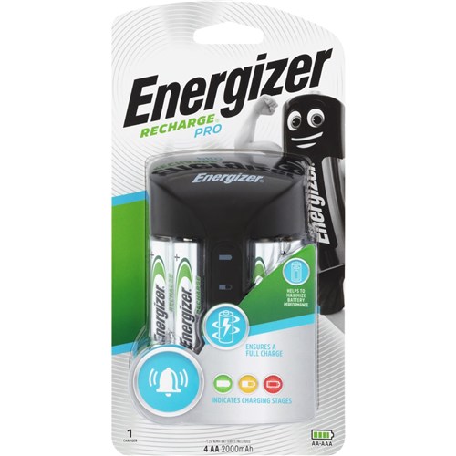 Energizer Pro Charger with 4 AA Batteries