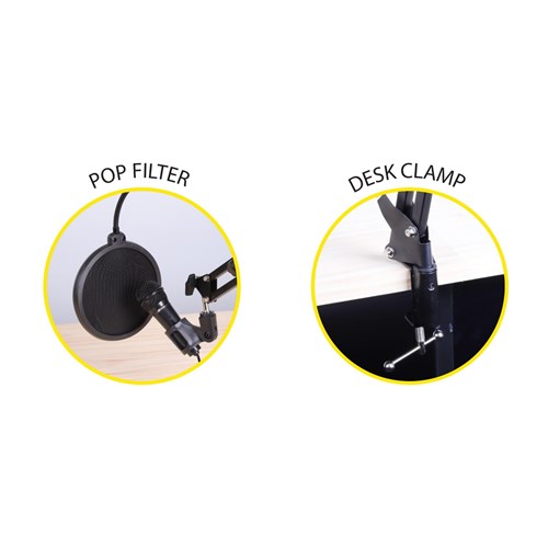 Influencer Microphone Boom Desk Kit